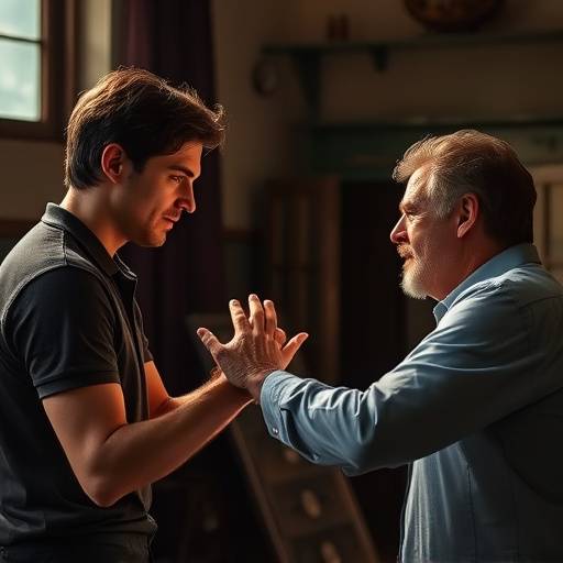 Students engaging in Meisner Technique exercises